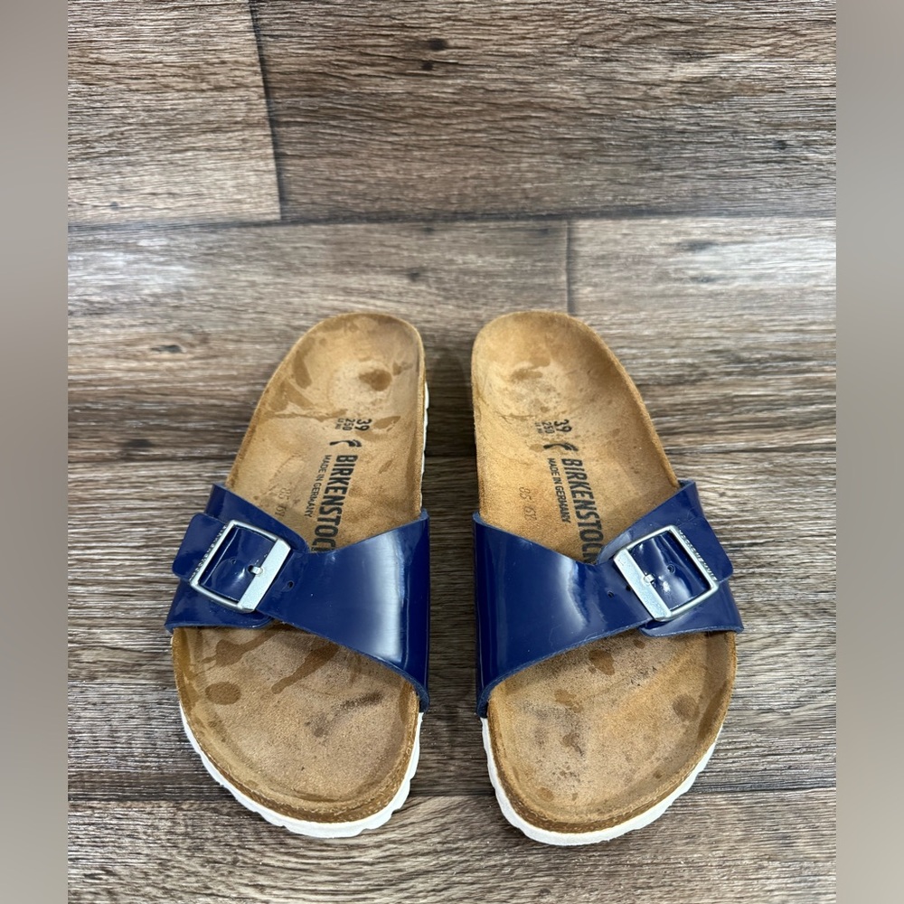 Birkenstock Madrid Birko-flor Patent Leather Sz EU 39 - Picture 6 of 7